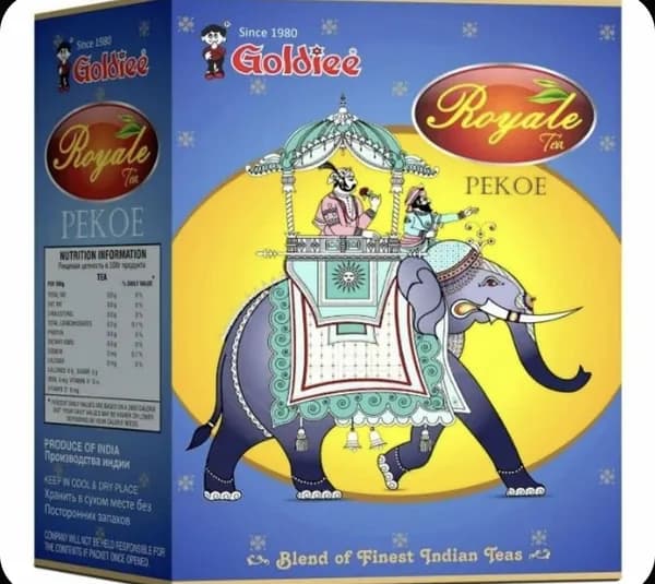 Индийский чёрный чай листовой Ассам Пекое (Assam Pekoe) Goldiee, 100 гр.