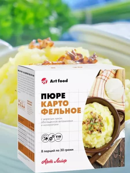 Пюре картофельное в луком натуральное