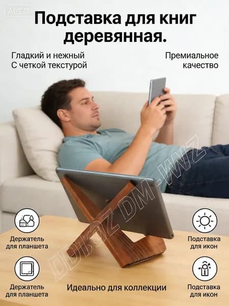 Подставка для книг / Держатель для планшета / Подставка для икон