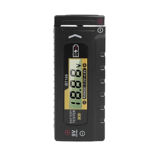 Тестер аккумуляторов BT167/BT169 с цифровым дисплеем, тестер с индикацией емкости аккумулятора
