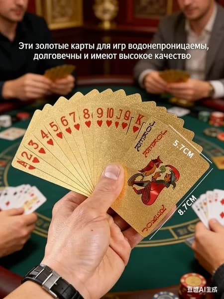 Карты Неоновые Игральные 54 Шт, / Подарочные Для Покера, Карточных Игр,водонепроница