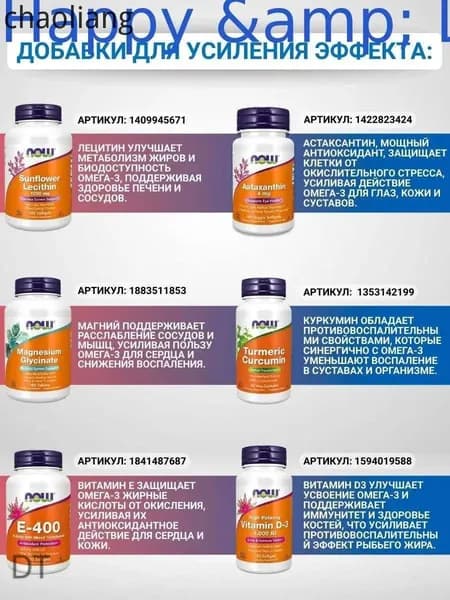 NOW Oмега-3, рыбий жир, 1000 мг, 200 капсул/Omega-3 Fish Oil