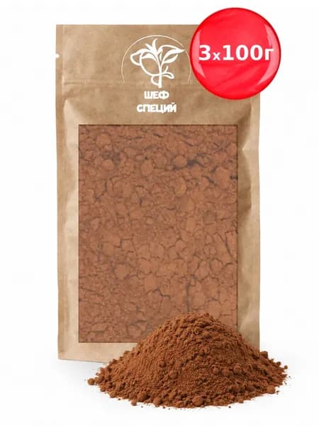 Какао-порошок Шеф специй, 100 грамм х 3 шт