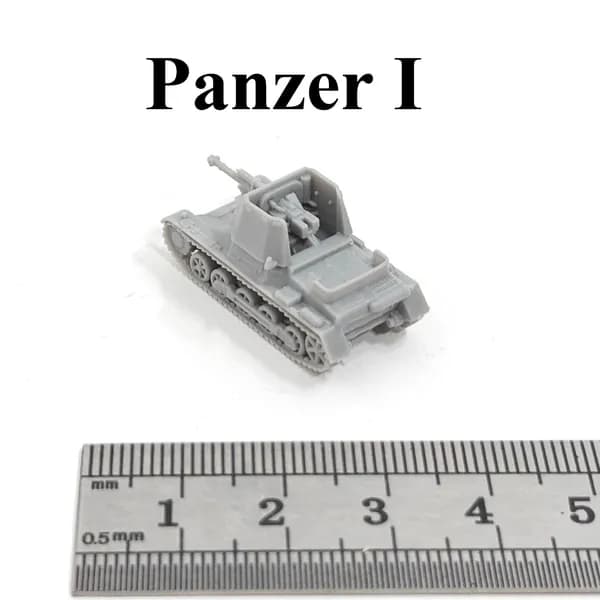 Миниатюрная модель танка в масштабе 1:144, напечатанная на 3D-принтере, из смолы, основные боевые танки Германии Второй мировой войны Tiger I/Tiger II/Panther/Panzer IV