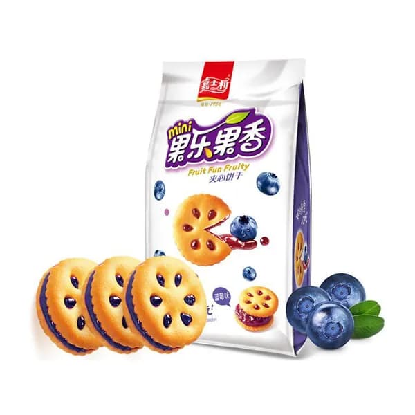 Фруктовый сэндвич Jia Shi Li Fruit Joy с фруктовым вкусом <вкус черники, 85 г>
