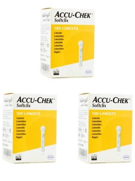 .Ланцеты для Accu-chek SoftClix( Акку-Чек Софткликс), 100 шт x3.