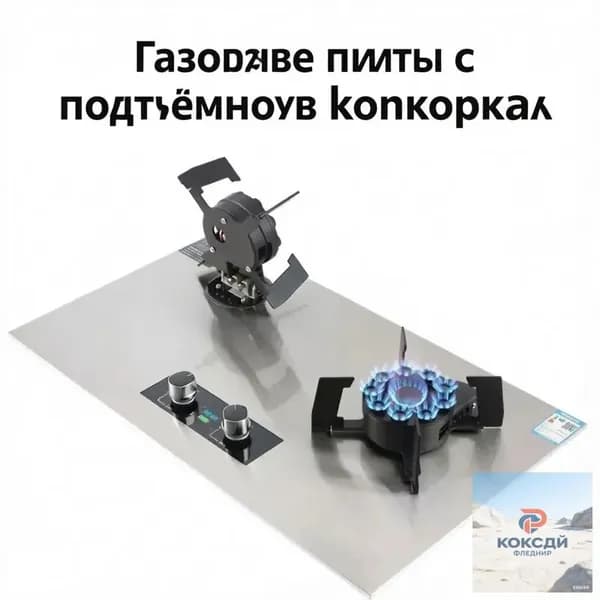 Газовая Варочная панель, серебристый