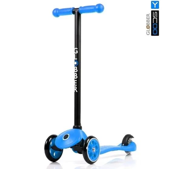 Самокат Y-SCOO RT GLOBBER My free FIXED blue с блокировкой колес,руль одно положение,не подъемный