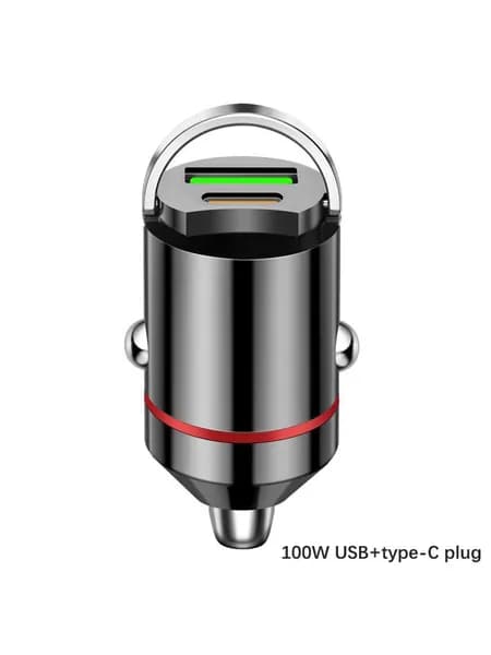 Автомобильное зарядное устройство для быстрой зарядки iPhone / Samsung / Xiaomi