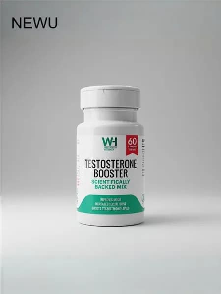 TESTOSTERONE BOOSTER Тестобустер натуральная растительная добавка для мужчин 60 капсул Well-Health Research