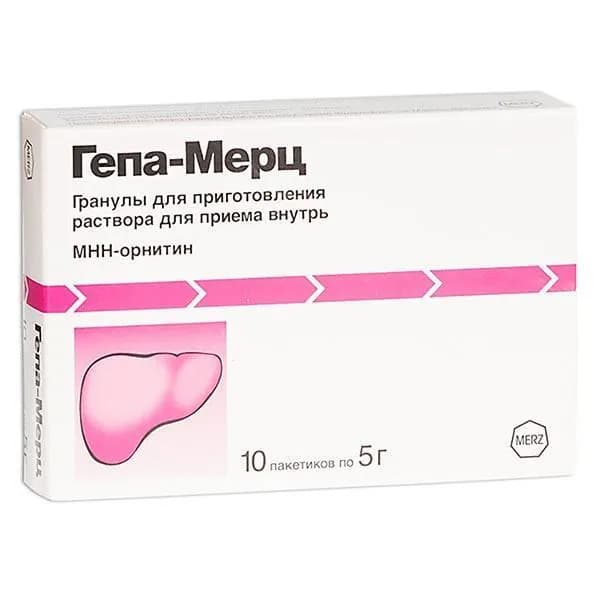 Гепа-Мерц гранулы для пригот. раствора для внутр. прим. 3г/5г 10шт