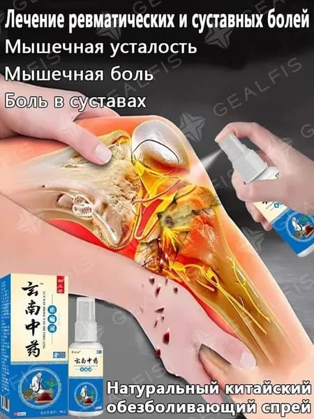 Натуральный китайский обезболивающий спрей