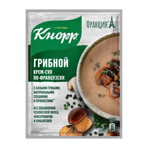 Крем-суп Кнорр Грибной по-французски 49г