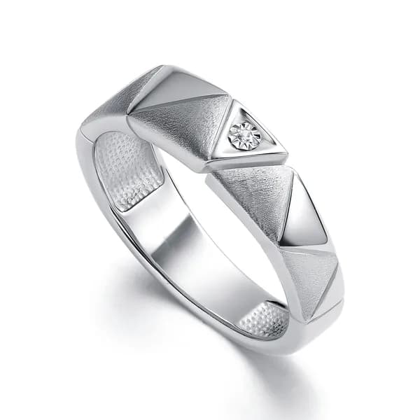 Серебряное кольцо DIAMANT-ONLINE с бриллиантом 925 пробы