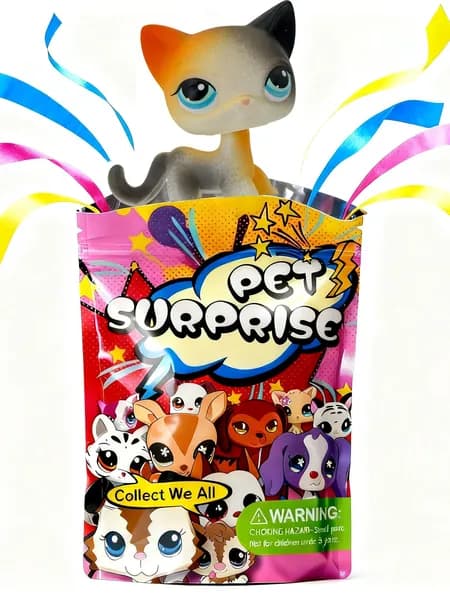 Pet Shop #106,лпс игрушки,Короткошерстная кошка,подарок для девочки(С упаковочным пакетом)