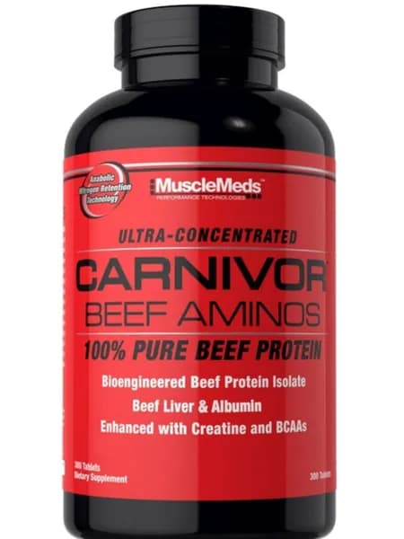 MuscleMeds; Carnivor Beef Amino; Натуральный говяжий белок для роста мышц, 50 порций 5