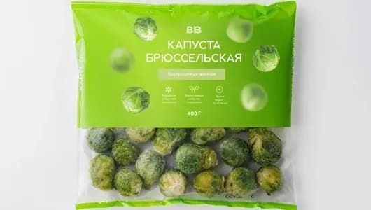 Капуста брюссельская, свежезамороженная 400 г