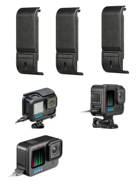 Один из продаваемых запасных частей Gopro12 Зарядное отверстие боковая крышка, быстро снимающая защитную крышку для зарядки аккумулятора