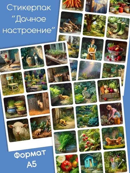 Наклейки для ежедневника "Дачное настроение"