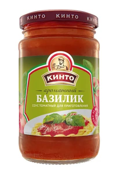 Соус томатный Ароматный Базилик ТМ Кинто, 350 мл.