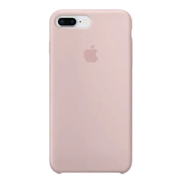 Силиконовый чехол Soft Touch на iPhone (Айфон) 7 / 8 Plus (с логотипом), розовый