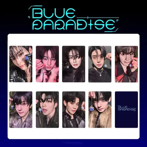 Коллекционная карточка ZB1 BLUE PARADISE альбом карты Карточки 5.4*8.6cm 9 шт