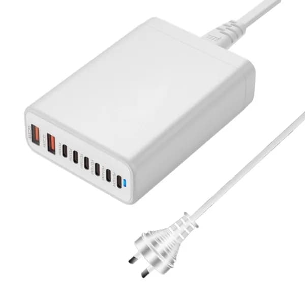 580W Многофункциональный зарядный адаптер с 8 портами