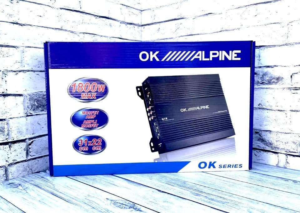 OK ALPINE Усилитель автомобильный, каналы: 4, 1800 Вт