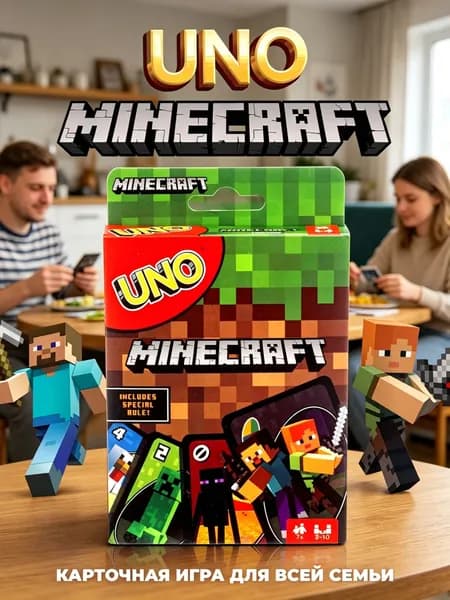 UNO Minecraft для детей и взрослых. Мечта многих.