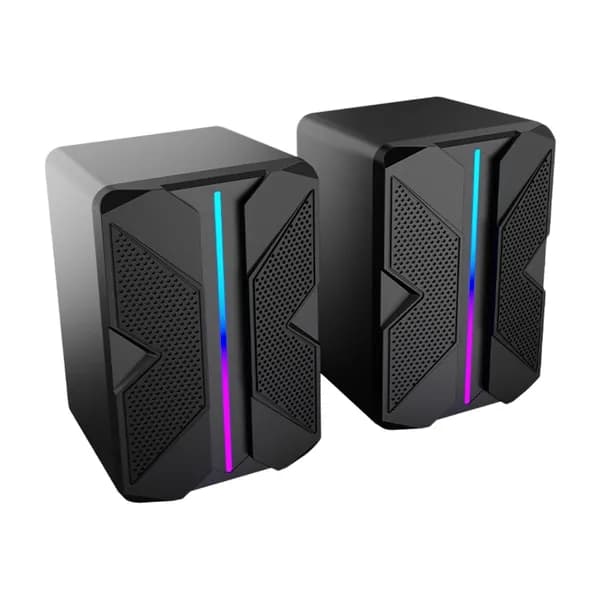 Компьютерная колонка c RGB подсветкой для ПК ноутбука и монитор (2 шт)