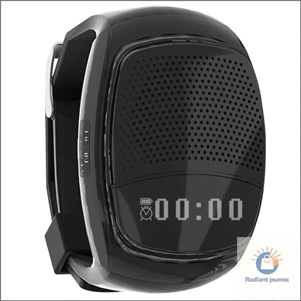 Bluetooth-колонка B90 на браслете с дисплеем, таймером и черным корпусом