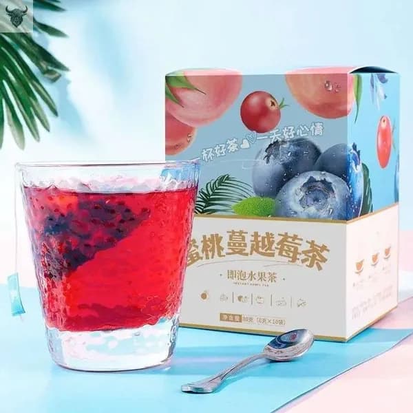 Персиковый чай с клюквой и улуном Cold Brew Tea 80g * 2 коробки