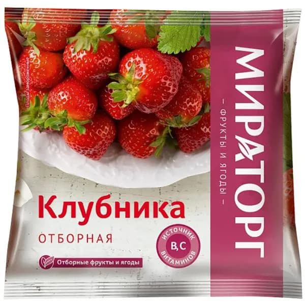 Клубника Мираторг быстрозамороженная 300г