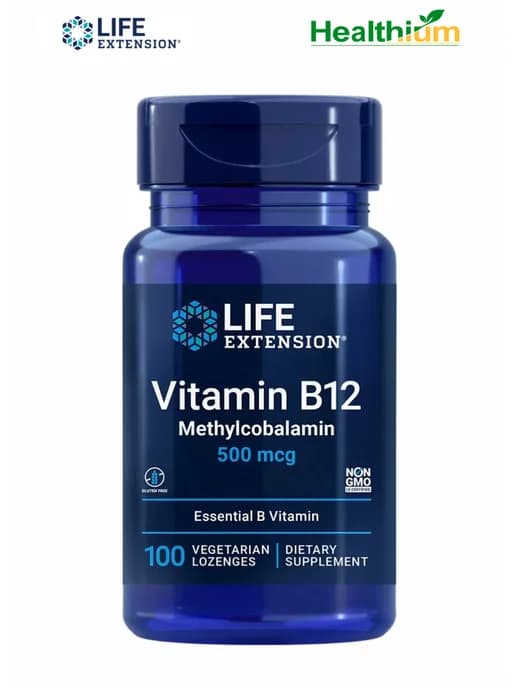 Vitamin B12 Methylcobalamin 500мкг 100 пастилок Витамин B12