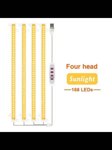 USB фитолампа для рассады 30 см Sunlight 4 head