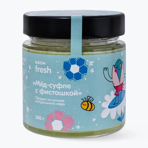 Мед-суфле с фисташкой 200 г, Ozon fresh