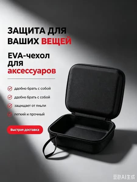 Ударопрочный органайзер для сфигмоманометра из ЭВА на молнии - размер для путешествий