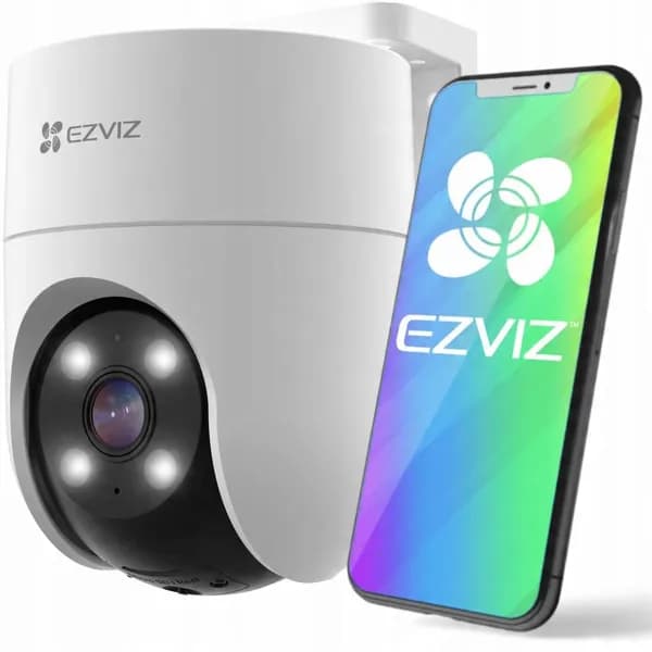 EZVIZ H8C PRO 2K (4мм) 3 МП поворотная Wi-Fi камера c распознаванием людей с микрофоном и записью на карту памяти