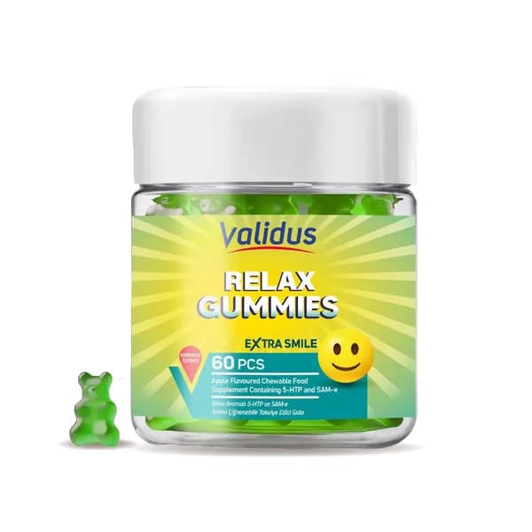 Validus Валидус Relax 5-HTP 200 мг + SAM-e 25 мг 60 жевательных пастилок