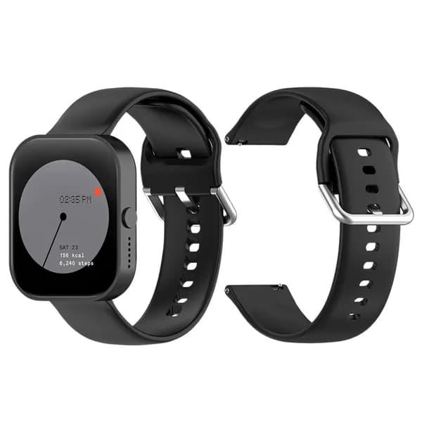 Силиконовый ремешок для часов CMF BY NOTHING Watch Pro D395, 22 мм, чёрный