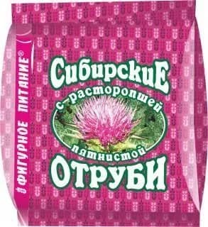 Отруби Сибирские с расторопшей 200 гр, Сибирская клетчатка