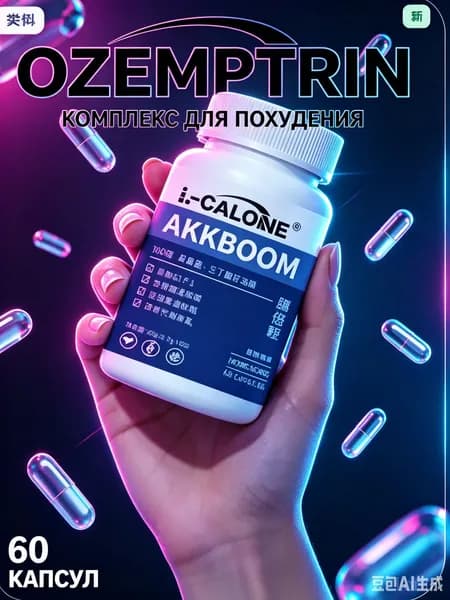БАД AKKBOOM (60 капсул) - пробиотики для поддержки микрофлоры кишечника и пищеварения