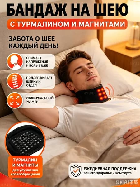 Теплый пояс для шеи, 1 штука