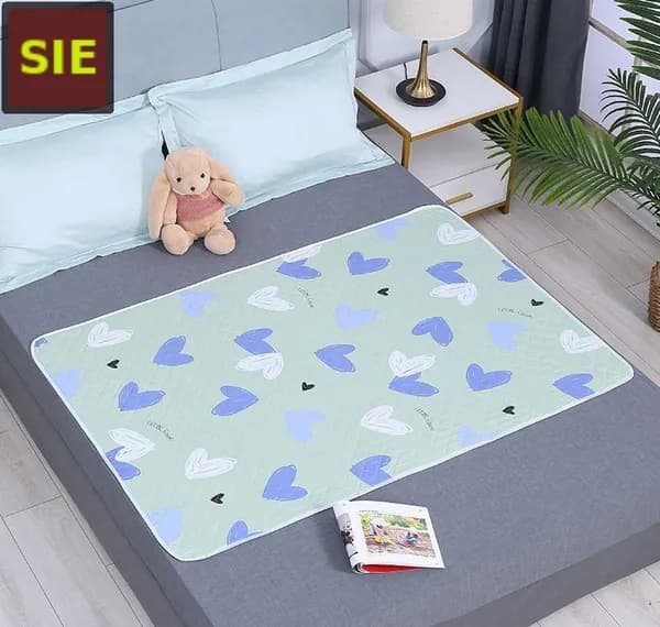 Многоразовые водонепроницаемые пеленки MOOCIE, 70x50 см, светло-зеленые