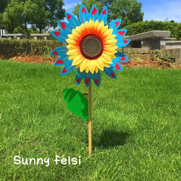 Красочная ветряная мельница подсолнечника, Sunny felsi