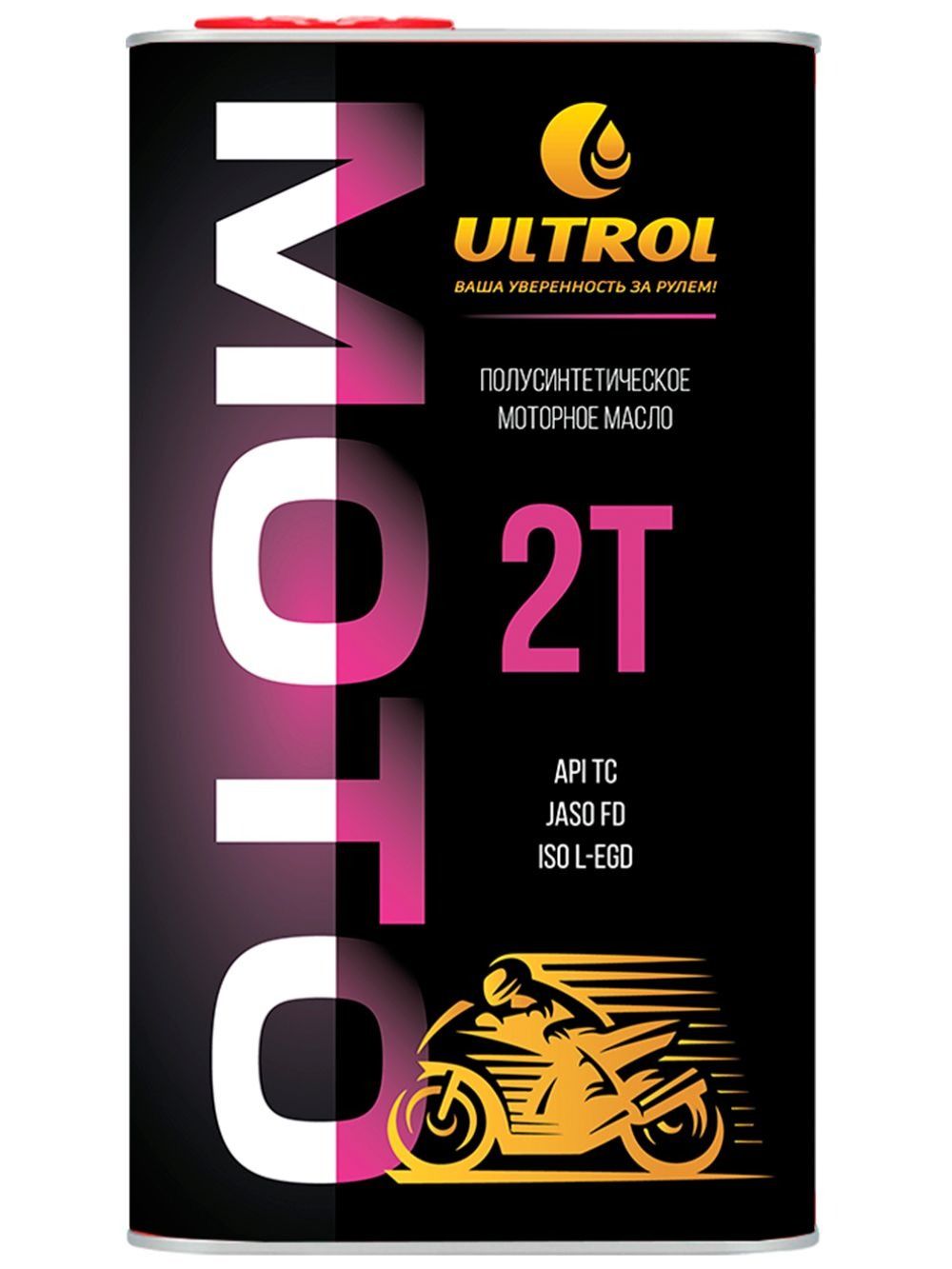 Ultrol Moto 2T Не подлежит классификации по SAE Масло моторное, Полусинтетическое, 1 л