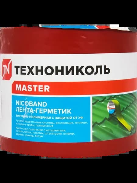 Лента-герметик Никобенд 3x0 1 м цвет красный