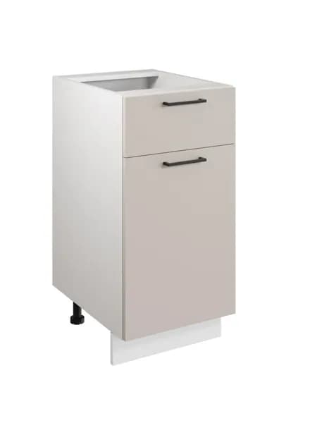 ChairCharm Шкаф - стол 40см с одним ящ. и с одной дв. Simple Н400-1Я Кашемир/ Белый