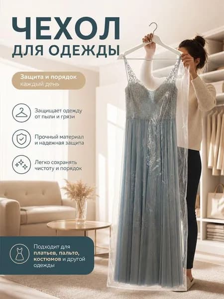 Чехол для одежды 150x60 см, 1 шт