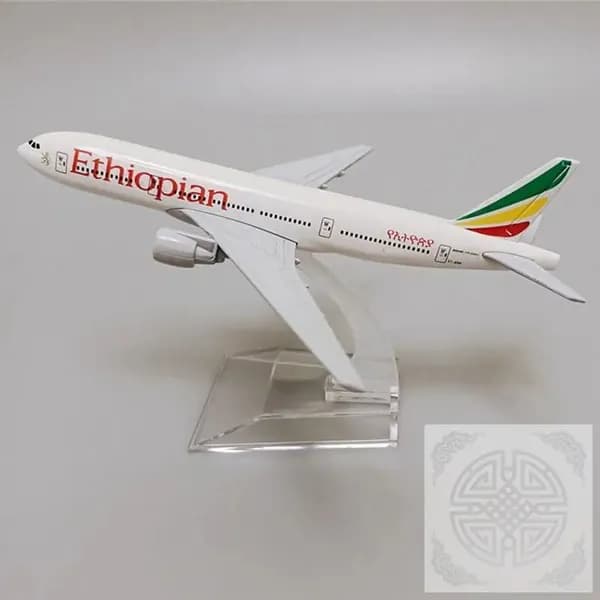 Металлическая Модель Самолета Боинг 777, Эфиопских Авиалиний Ethiopian Airlines B777